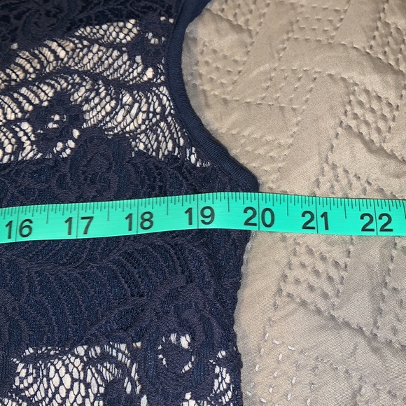 Like new! CJ Banks Lace and Knit Tank Top Blouse - Picture 5 of 8